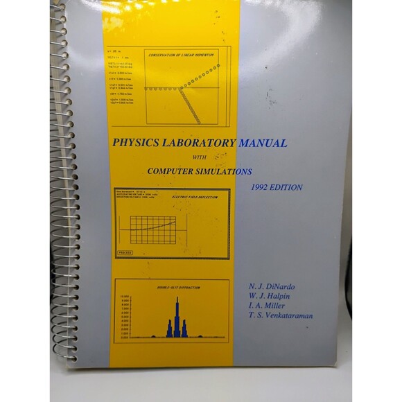 Physics Laboratory Manual With Computer Simulations 1992 Ed. Drexel University - Picture 1 of 15